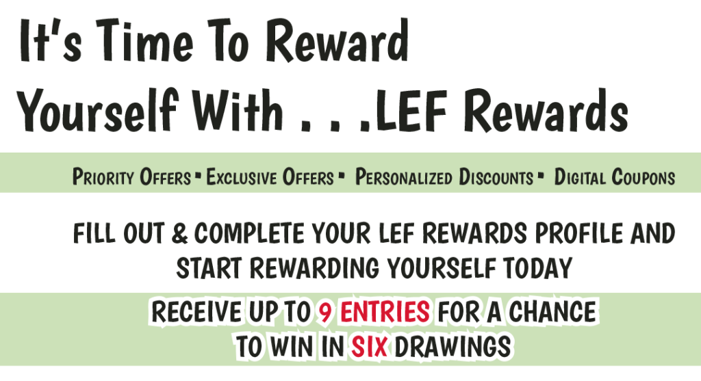 Sign up for LĒF Rewards </br>(Local Equals Fresh)